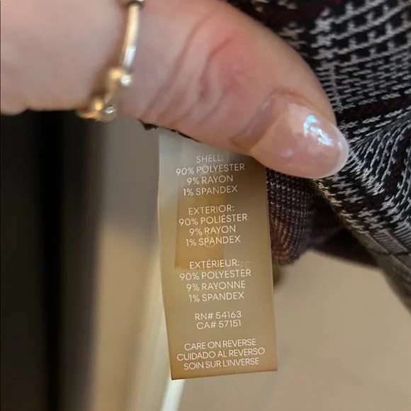 Calvin Klein Black and Gray Plaid Mini Dress - Picture 3 of 5